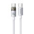 Mcdodo CA-5582 100W Type-C Super-Fast Charge & Data Cable with Charge Light (1.2M) - Silver